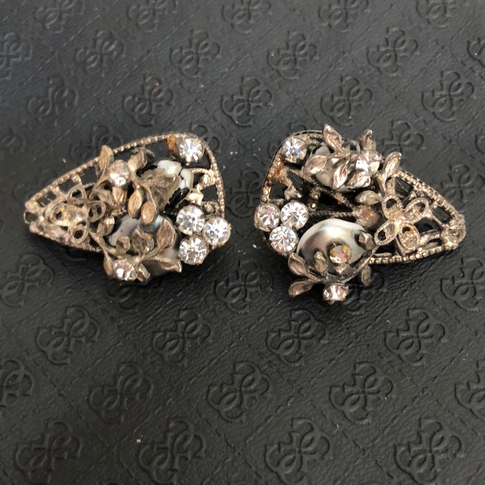 Vintage gem earrings